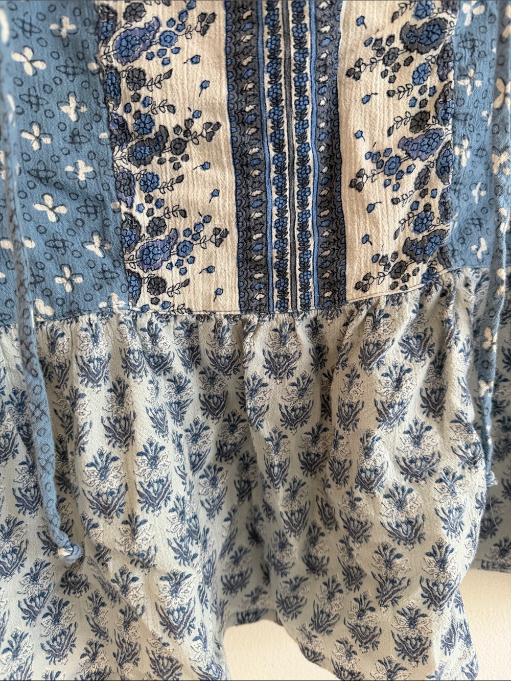 Lucky brand boho patchwork blouse - Picture 4 of 4